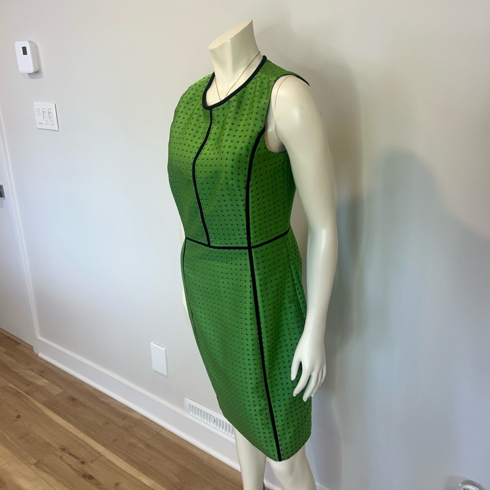 Gorgeous and colourful J. Crew Green and Navy Midi Dress❤️2 - Picture 6 of 11